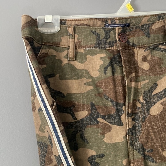 Y2K Vintage Inspired Abercrombie Camo Pants Size 28 Streetwear Cool Straight Leg - Picture 4 of 13